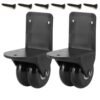 2 Pack Luggage External Wheels Replacement Mute Caster Swivel Wheel Mount Universal Right Angle L Shape Roller for Travel Bag Suitcase Rolling Duffel Bags Speaker Soundbox Briefcase Trolley