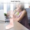 4 IN 1 Portable Handheld Fan,Personal Foldable Cooling Fan, Mini Pocket Fan,Desk Fan,Hand Fan,Flashlight,Power Bank,Table Lamp,Camping Travel Beach Fan, Birthday Gifts for Women Mom(Pink) - Image 4