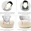 Fly Neck Pillow,Travel Neck Pillows for Airplanes, Neck Pillow Airplane,Travel Pillow, 100% Pure Memory Foam Travel Neck Pillow for Sleeping Adult Travel Pillow Pink - Image 6