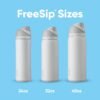 Owala FreeSip Insulated Stainless Steel Water Bottle with Straw for Sports and Travel, BPA-Free, 24-oz, Orange/Green (Camo Cool) - Image 5