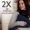 Happyluxe Travel Pillow, Airplane Pillow for Men and Women, Machine Washable, Breathable, Softer Than Cotton, 17" x 13", Made in The USA - Navy Blue - Image 5