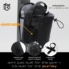 Magnetic Bottle Bag Sling Bag for Men and Women | Magnetic Gym Bag for Gym, Travel, Work, and Sports | Keep Your Items off the Dirty Gym Floor With Magnetic Attachment - Image 7
