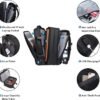 BANGE 45L Travel Backpack, Carry On Backpack Convertible Duffle Bag Fit for 17.3 Inch Laptop for Men and Women - Image 6