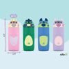 Ello Ellies 12oz Vacuum Insulated Stainless Steel Kids Water Bottle with Straw and Built-in Carrying Handle and Leak-Proof Locking Lid for School Backpack, Lunchbox and Outdoor Sports - Image 4