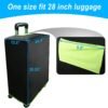 Cosmos Luggage Cover 28 Inch Travel Suitcase Protector Checked Luggage Case Waterproof Cover Protector with Bottom Fixing Strap fits 28 Inch Luggage Suitcase - Image 2