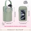Wandering Nature Water Bottle Holder with Strap 32oz Insulated Water Bottle Carrier Sling Bag with Phone Pocket Water Bottle Pouch for Hiking Walking(Patent Pending)… - Image 3
