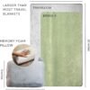 Travel Pillow and Blanket Set - 4-in-1 Ultimate Travel Kit with Memory Foam Pillow, Travel Blanket, Sleep Mask, and Earplugs-Ultimate Comfort and Coziness for Your Journeys - Grey - Image 3
