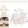 LEDAOU Beach Bag for Women Waterproof Sandproof Tote Bag Pool Bag with Zipper for Gym Shopping Travel with Wet Pocket - Image 7
