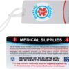 Medical Equipment Luggage Tag, Medical Equipment ID Identification Luggage Tag Medical Alert Bag Tag Travel Supplies (2.1" X 4.5", Diabetic - White) - Image 2