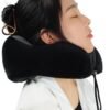 Memory Foam Travel Pillow, Neck Pillow with 360-Degree Head Support, Comfortable and Lightweight, Ideal for Sleeping on Airplane, Car, Train, Bus and Home Use, Comes with Storage Bag (Black) - Image 7