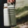 GRANDTIES 2 Lids Sports Stainless Steel Water Bottles – Wide Mouth Vacuum Insulated Reusable Leak Proof BPA-Free Travel Metal Canteen, Thermos Bottles for Men Women Gym (24 oz Ivory White) - Image 8
