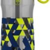 Pogo 18oz Kids Plastic Water Bottle with Straw Lid and Carry Handle, Reusable, BPA Free, Dishwasher Safe, Perfect for Travel, School, Outdoors, and Gym