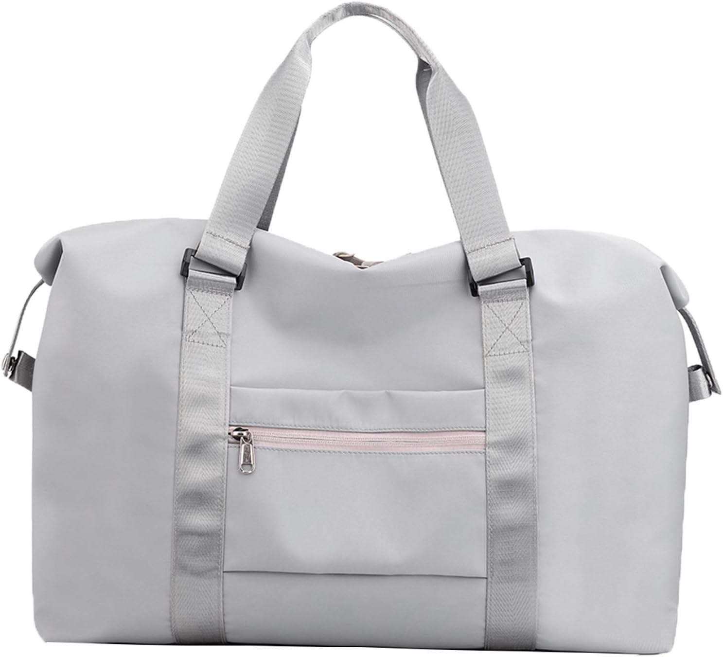 Forestfish Duffel Bags Traveling With Trolley Sleeve, Gym Bag Weekender Bags For Women, Grey - Image 2