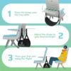 Airplane Foot Rest - Portable Airplane Foot Hammock for Flying Comfortably - Compact, Breathable Mesh Foot Sling for Airplane Travel - Long Flight Essentials - International Travel Must Haves - Image 4