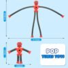 4 Pack Telescopic Robot Suction Cup Toy, Stress Relief Sensory Toys,Connect, Stretch, Twist & Pop Tubes ADHD Autism for Toddler, Christmas Stocking Stuffers for Kids - Image 5