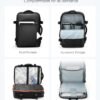 HOMIEE Travel Laptop Backpack 18x14x8 Inch Carry on Luggage Airline Approved, 40L Expandable Large Suitcase Personal Item Bag for College Business Weekender, Black - Image 4