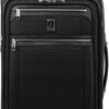 Travelpro Platinum Elite Softside Expandable Carry on Luggage, 2 Wheel Upright Suitcase, USB Port, Men and Women, Shadow Black, Carry On 22-Inch