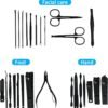 Manicure Set Professional Nail Clipper Kit-26 Pieces Stainless Steel Manicure Kit,nail Care Tools with Luxurious Travel Case - Image 3