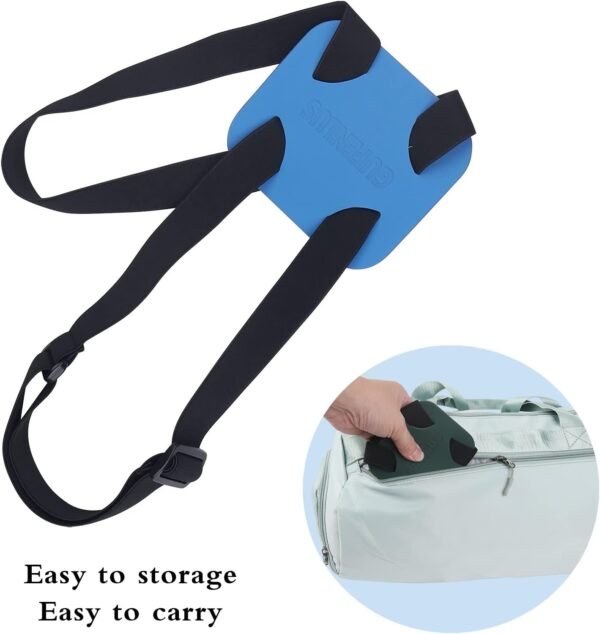 Luggage Straps Bag Bungees for Add a Bag Easy to Travel Suitcase Elastic Strap Belt- 2 Pack (Blue-2) - Image 2