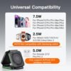3 in 1 Charging Station for Apple,Magnetic Foldable Charger for Travel,Wireless Charger Pad for iPhone 16/15/14/13/12/Pro/Max/Mini,AirPods Wireless/Pro,iWatch Ultra/SE/10/9/8/7/6/5/4/3/2 - Image 3