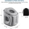 digi Travel Pillow for Airplane, Inflatable Plane Travel Pillow for Sleeping,Used for Airplanes/Cars/Trains/Office to Support to Both Head and Neck Comfortably (Middle) - Image 6