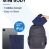 BAGSMART Foldable Travel Duffle Bag, 30.6L Large Carry On Tote Bag Gym Sports Bag for Women, Weekender Overnight Bag for Travel Essentials & Daily Necessities(Navy Blue) - Image 4