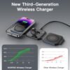 3 in 1 Charging Station for Apple,Magnetic Foldable Charger for Travel,Wireless Charger Pad for iPhone 16/15/14/13/12/Pro/Max/Mini,AirPods Wireless/Pro,iWatch Ultra/SE/10/9/8/7/6/5/4/3/2 - Image 2