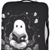 TODIYADDU Black Cute Ghost Elastic Luggage Protective Covers for 18-21 inch Trolley Suitcase Protect Dust Bag Case Child Cartoon Travel Accessories Anti-Scratch Luggage Outerwear Halloween Gifts, S - Image 2