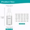 Toiletry Travel Bottles for Men Women, 3.4oz/100ml Refillable Plastic Containers with TSA Approved Toiletry Bag - Clear Cosmetic Kit for Shampoo, Conditioner, Lotion and Travel Essential(4Pack, Black） - Image 2