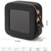 Clear Makeup Bag Small, Mini Cosmetic Bag for Purse Clear Makeup Pouch Purse Organizer with Zipper TSA Approved Travel Toiletry Bag Car Organizer Essentials for Women Men (Mini Black) - Image 5