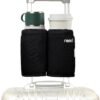 riemot Luggage Travel Cup Holder Free Hand Drink Carrier - Hold Two Coffee Mugs - Fits Roll on Suitcase Handles - Gifts for Flight Attendants Travelers Accessories Black 2
