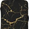 Black Marble Luggage Suitcase Covers Elastic Washable Marbling Texture Luggage Protector Travel Suitcase Protective Cover For Kid And Adult, S (Fit 18-21 Inch Luggage)