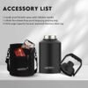 1 Gallon Water Bottle Insulated(Cold for 48 Hrs),BPA Free&Leak Proof,128oz Stainless Steel Water Jug,Big thermos,Large Water Bottle with Handle for Gym,Hiking,Camping&Travel,Black - Image 6