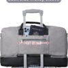 Inspack Duffel Bag with Shoe Compartment for Men/Women, 45L Gym Sports Bags with Trolley Sleeve, 22x14x9 Carry on/Weekender/Travel Tote/Duffle/Overnight Bag（Grey） - Image 5