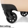 Coolife Luggage 3 Piece Set Suitcase Spinner Hardshell Lightweight TSA Lock (apricot white, 3 piece set(20in24in28in)) - Image 3