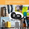 50mm x 14mm Luggage Wheels Replacement Kit 8Pcs Rubber Swivel Caster Wheels with 50mm Axles and Repair Kit for Luggage Bags Trolley Case - Image 8