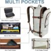 Vancropak Travel Bags for Women Carry on, Large Travel Backpack Airline Approved, Expandable Weekender Daypack Overnight Suitcase Backpack, Luggage for International Flight Traveling Hiking, Beige - Image 5