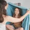 NEWCOSPLAY Super Soft Throw Blanket Light Blue Premium Silky Flannel Fleece Leaves Pattern Lightweight Bed Blanket All Season Use (Light Blue, Throw(40"x50")) - Image 3