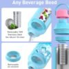 TOURIT 20 oz Insulated Water Bottle, Stainless Steel Water Bottles With Ice Strainer, Double-Wall Thermos Water Bottle, BPA Free Leakproof Thermos Bottle for Sports and Travel, Sage - Image 3