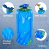 Collapsible Water Bottles for Travel – 6 Pack 24oz Foldable Water Bottle with Leakproof Lid, Food-Grade Silicone Portable Reusable BPA-Free Water Bottle for Hiking,Sports,Camping,Biking - Image 4