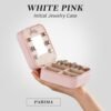 Parima Travel Jewelry Case for Women Girls, Initial Jewelry Box | Small Jewelry Box | Travel Jewelry Box for Women | Travel Jewelry Case | Travel Gifts for Women| Travel Jewelry Organizer - Pink - Image 3