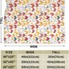 (Chicken Pattern) Print Fall Throw Blanket Personalized Soft Flannel Blanket for Bed Couch Sofa, Blanket for Lightweight Fuzzy Cozy Blankets for Travel Office Home 50"X40" - Image 4