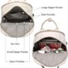 LOVEVOOK Laptop Backpack for Women 14 Inch Laptop Bag with USB Port, Fashion Waterproof Backpacks Teacher Nurse Stylish Travel Bags Vintage Daypacks Bookbag for College School Work - Image 3