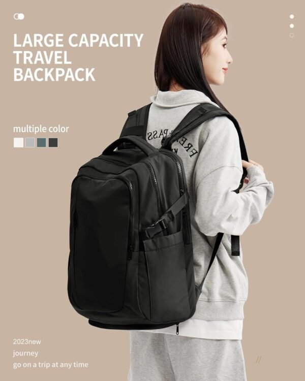suwasp Large Travel Backpack for Women Men Airline Approved Carry On Personal Item Backpack Bag Frontier Airlines Personal Item Bag Flight Approved Luggage Backpack - Black - Image 7