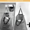 Travel Laundry bags, 2 Pack Dirty Laundry Travel Bag, Foldable Dirty Clothes Bag for Traveling, Washable and Small Laundry Bag with Handles for Suitcase, Gym, Camping, Black+Grey - Image 7