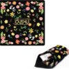 Travel Makeup Bags, Painted Flowers Design Lazy Cosmetic Bag Travel Essentials, Large Lay Flat Make Up Pouch Foldable Toiletry Organizer for P Personality Type (50CM/19.6IN)