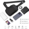 Mini Sling Bag for Men and Women, Small Crossbody Bag Trendy, Casual Waterproof Phone Chest Bag for Travel - Image 4