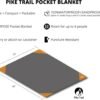 Pocket Blanket -Compact Picnic Blanket (60"x 56") - Sand Proof Beach Blanket / 100% Waterproof Ground Cover. Great Outdoor Blanket for Hiking, Camping, Picnics, Travel and Beach Trips! - Image 5