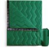 UNIKOME Outdoor Packable Camping Blanket, Lightweight Travel Blanket Waterproof Warm Camping Blanket for Hiking, Camping, Puffy Down Alternative Camping Blanket with Corner Loops, 75"×52", Green