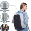 oscaurt Anti Theft Backpack 15.6 Inch Laptop Travel Backpack with Hidden Zipper and USB Charging Port Waterproof Business Computer Bag for Men & Women - Image 2